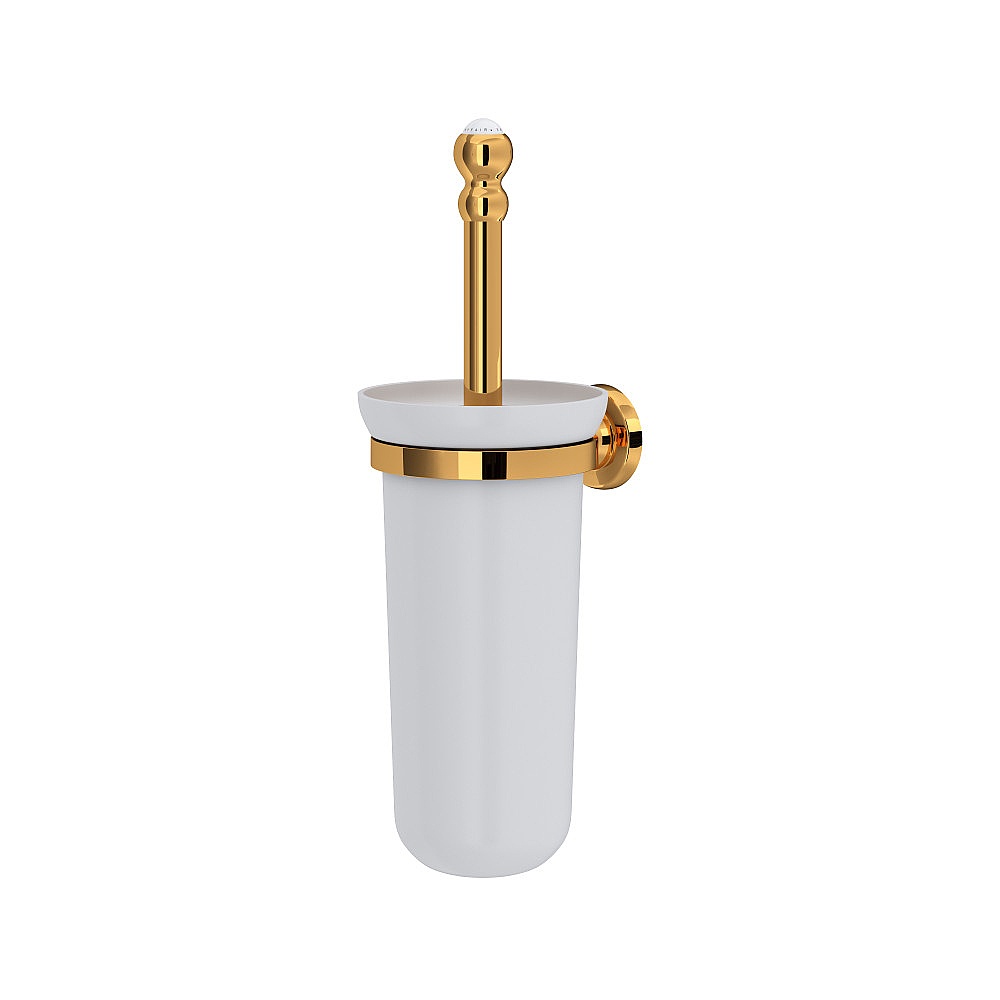 Perrin & Rowe U.6938EG Wall Mount Toilet Brush Holder - English Gold