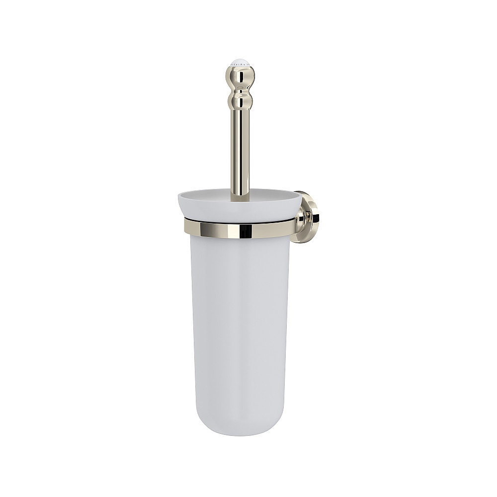 Perrin & Rowe U.6938PN Wall Mount Toilet Brush Holder - Polished Nickel