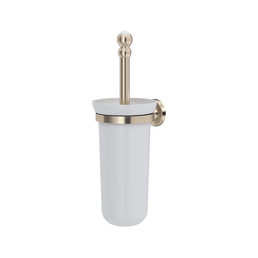 Perrin & Rowe U.6938STN Wall Mount Toilet Brush Holder - Satin Nickel
