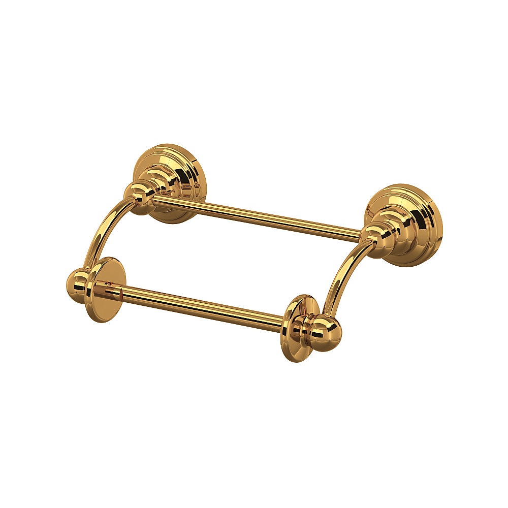 Perrin & Rowe U.6960EG Edwardian™ Toilet Paper Holder With Lift Arm - English Gold