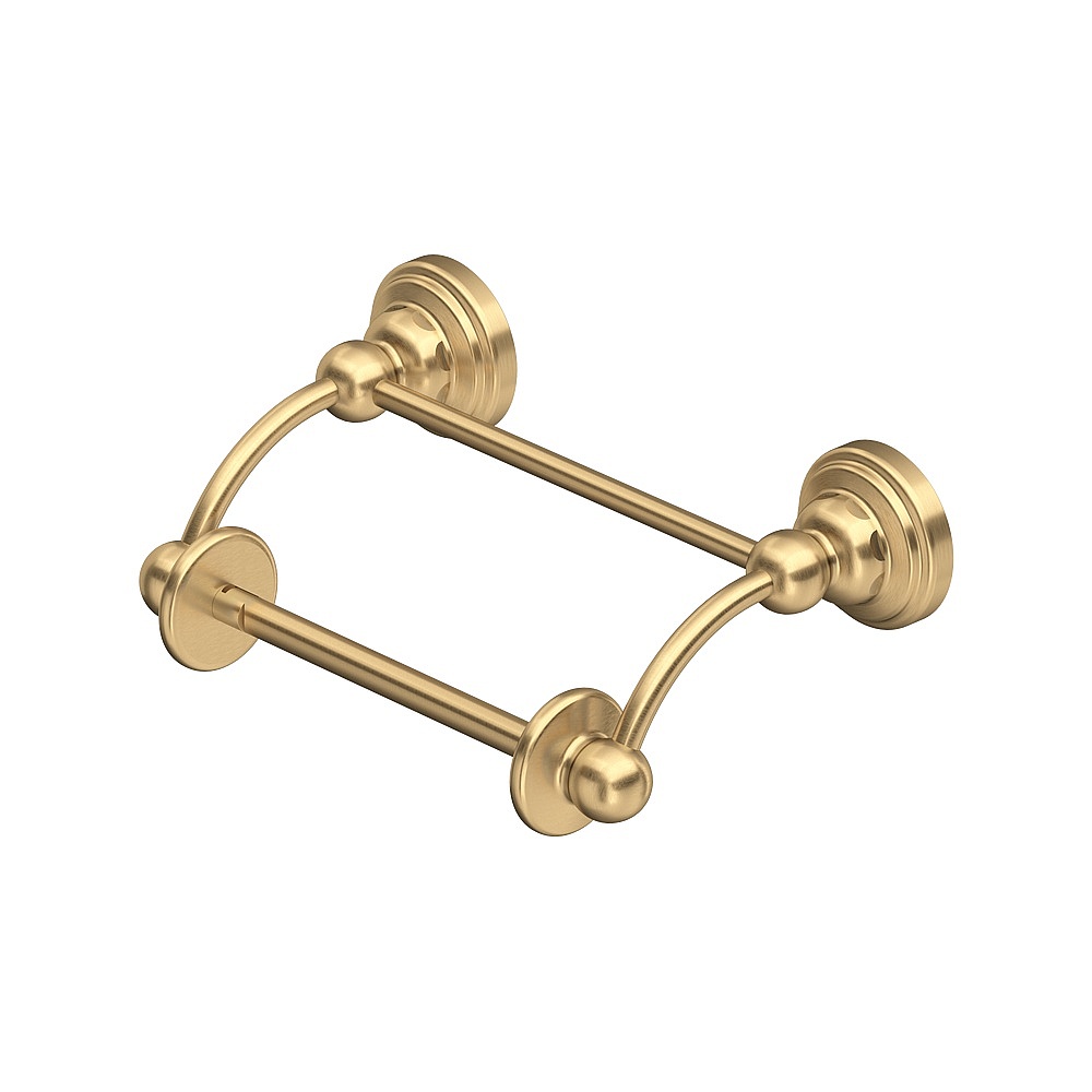 Perrin & Rowe U.6960SEG Edwardian™ Toilet Paper Holder With Lift Arm - Satin English Gold