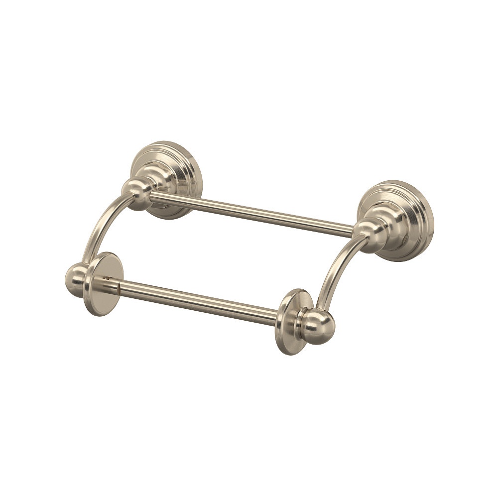 Perrin & Rowe U.6960STN Edwardian™ Toilet Paper Holder With Lift Arm - Satin Nickel