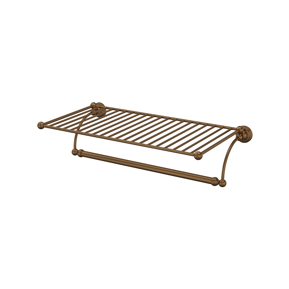 Perrin & Rowe U.6961EB Edwardian™ Wall Mount Towel Shelf - English Bronze