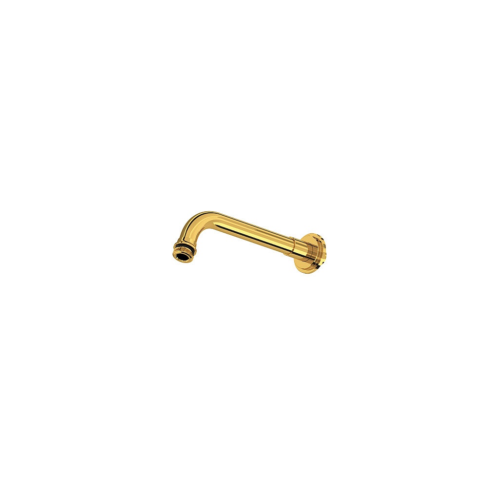 Perrin & Rowe U.7AR27SAULB 7" Wall Mount Shower Arm - Unlacquered Brass