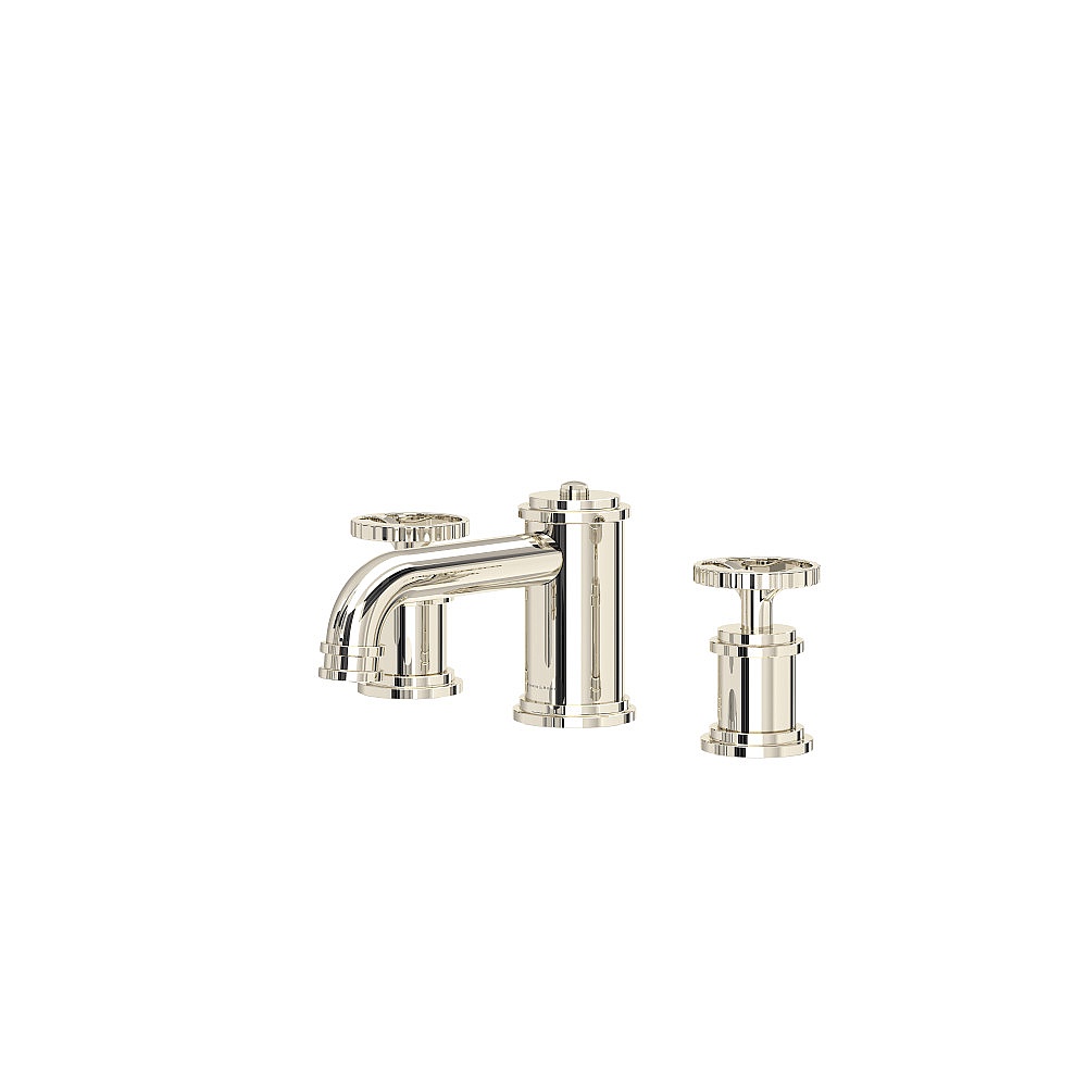 Perrin & Rowe U.AR08LD3IWPN Armstrong™ Widespread Lavatory Faucet With Low Spout - Polished Nickel