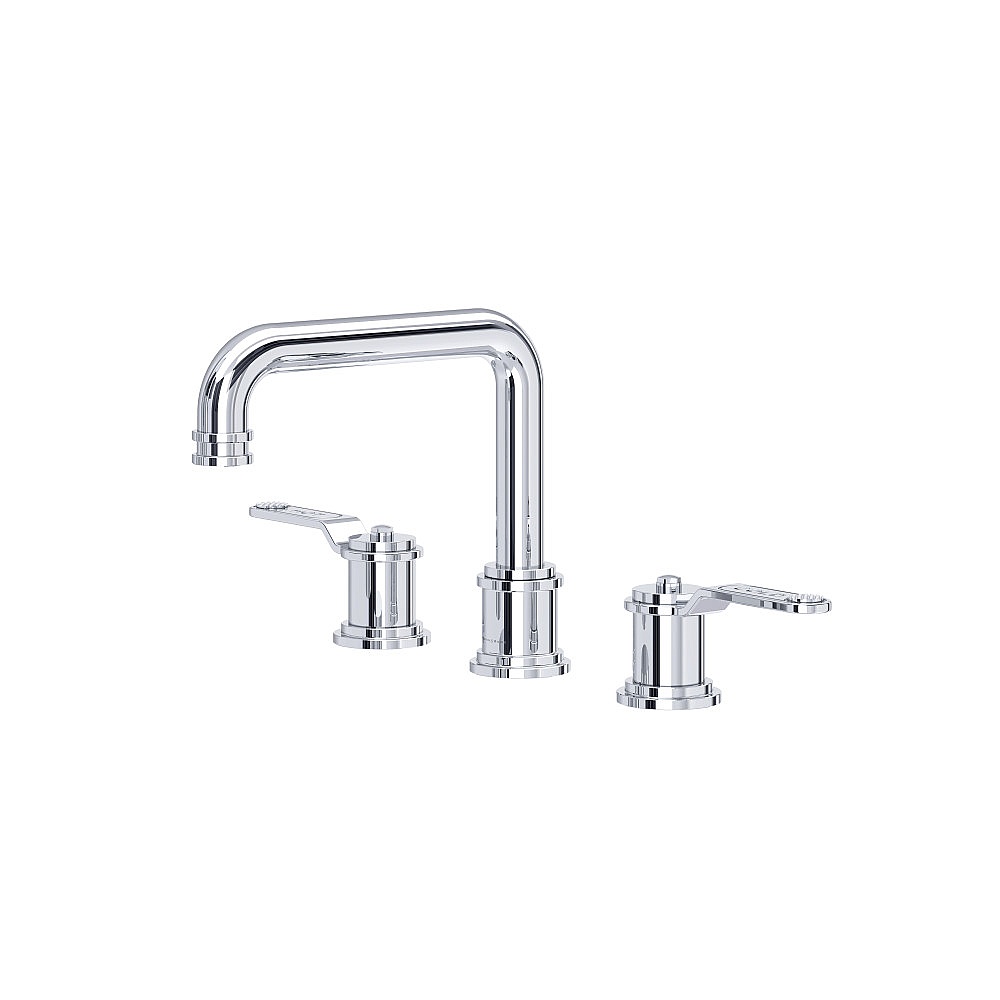 Perrin & Rowe U.AR09D3HTAPC Armstrong™ Widespread Lavatory Faucet With U-Spout - Polished Chrome
