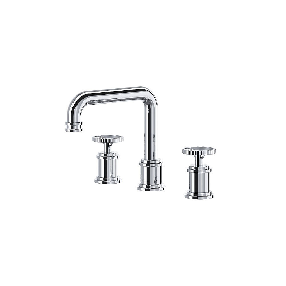 Perrin & Rowe U.AR09D3IWAPC Armstrong™ Widespread Lavatory Faucet With U-Spout - Polished Chrome