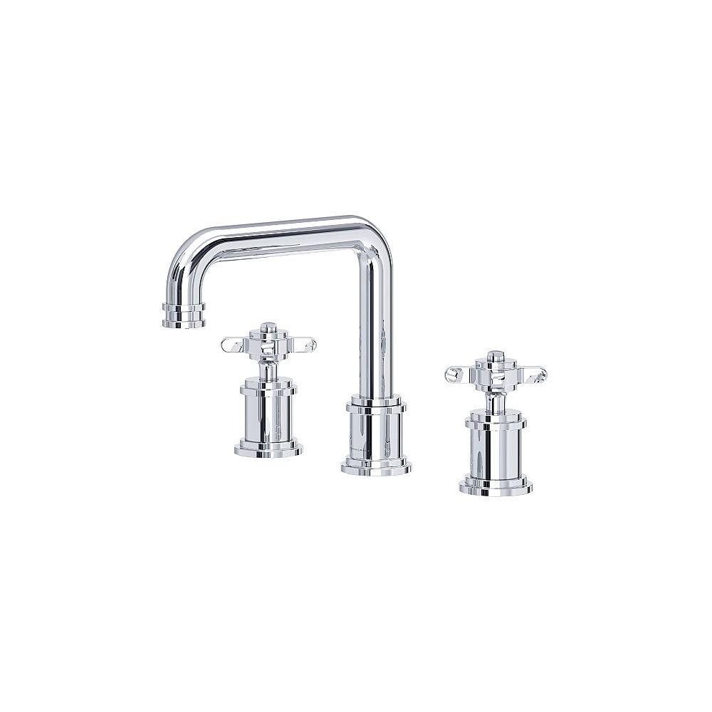 Perrin & Rowe U.AR09D3XMAPC Armstrong™ Widespread Lavatory Faucet With U-Spout - Polished Chrome
