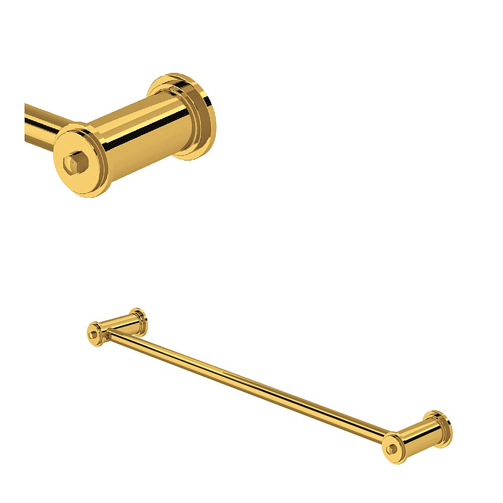 Perrin & Rowe U.AR25WTB24ULB Armstrong™ 24" Towel Bar - Unlacquered Brass