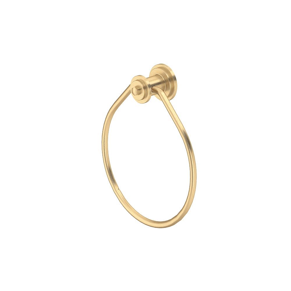 Perrin & Rowe U.AR25WTRSEG Armstrong™ Towel Ring - Satin English Gold