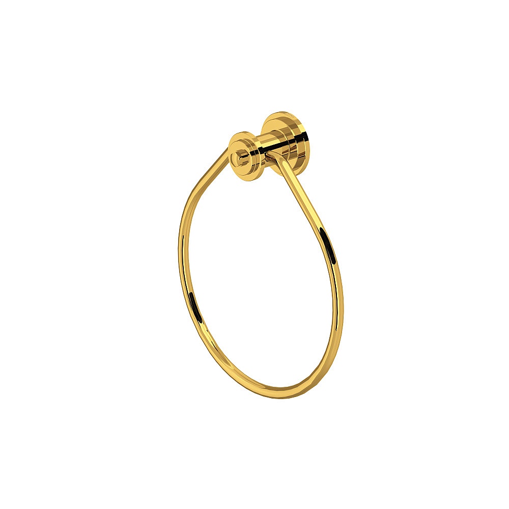 Perrin & Rowe U.AR25WTRULB Armstrong™ Towel Ring - Unlacquered Brass