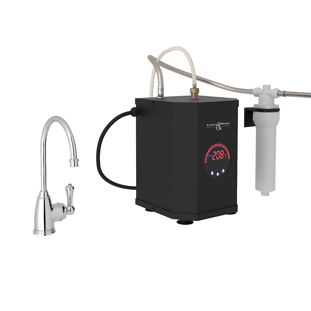 Perrin & Rowe U.KIT1307LS-APC-2 Georgian Era™ Hot Water Dispenser, Tank And Filter Kit - Polished Chrome