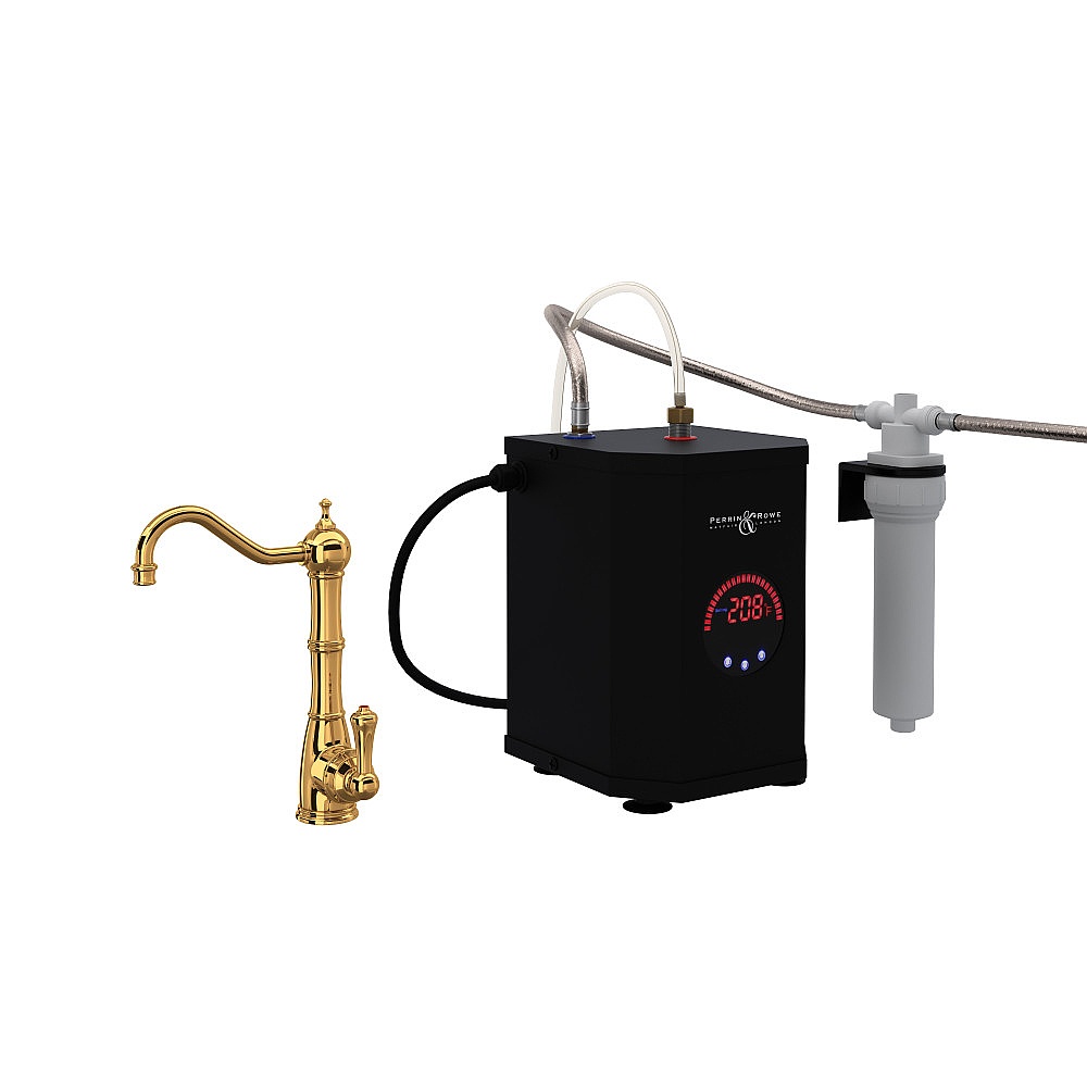 Perrin & Rowe U.KIT1323LS-EG-2 Edwardian™ Hot Water Dispenser, Tank And Filter Kit - English Gold