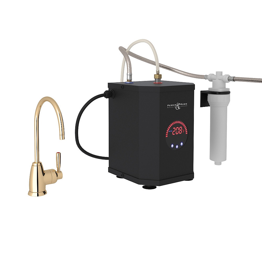 Perrin & Rowe U.KIT1347LS-EG-2 Holborn™ Hot Water Dispenser, Tank And Filter Kit - English Gold