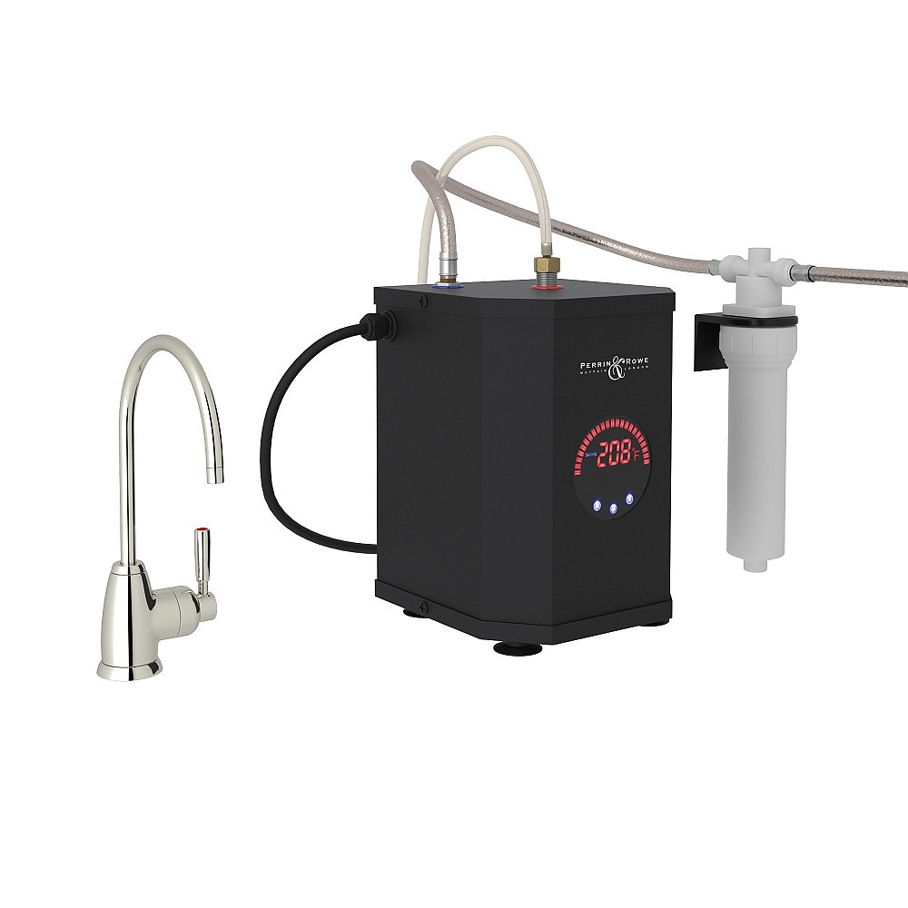Perrin & Rowe U.KIT1347LS-PN-2 Holborn™ Hot Water Dispenser, Tank And Filter Kit - Polished Nickel