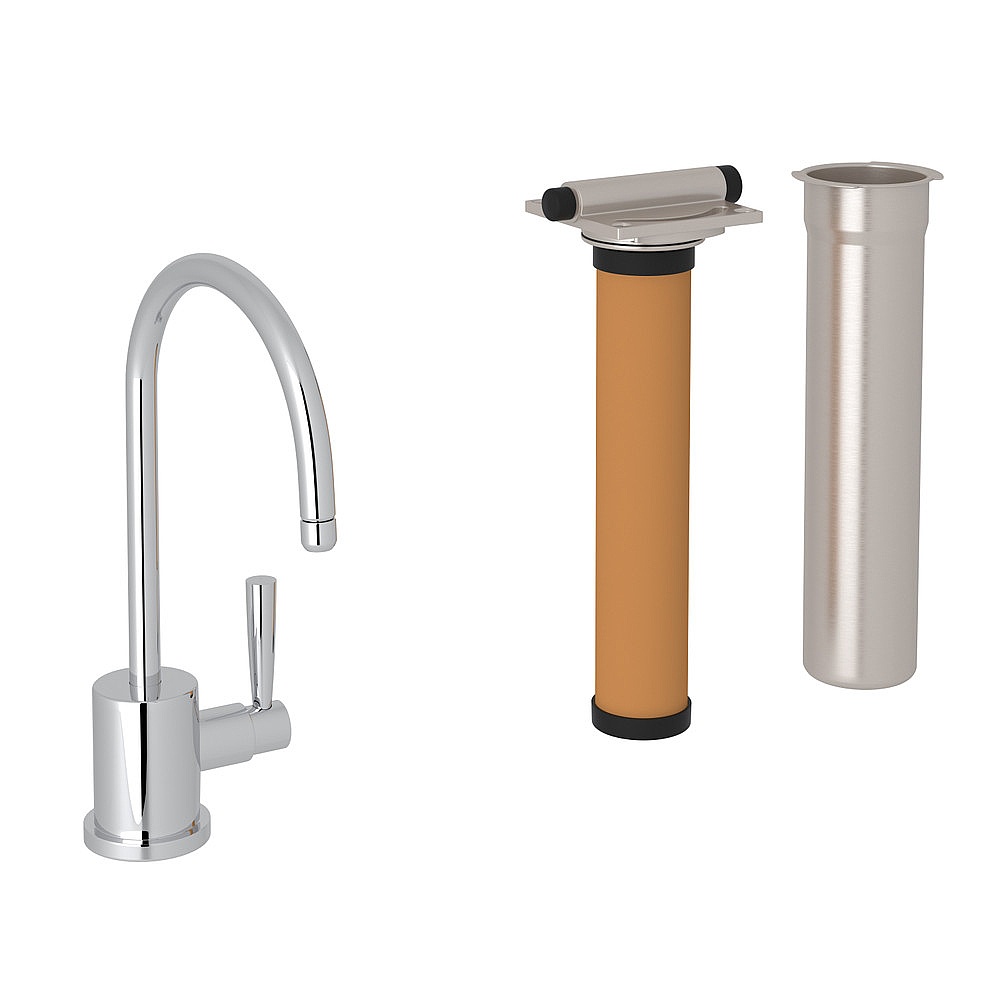 Perrin & Rowe U.KIT1601L-APC-2 Holborn™ Filter Kitchen Faucet Kit - Polished Chrome