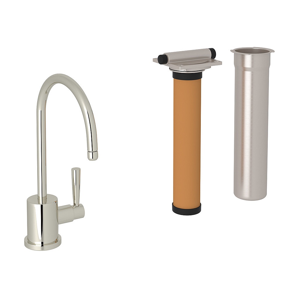 Perrin & Rowe U.KIT1601L-PN-2 Holborn™ Filter Kitchen Faucet Kit - Polished Nickel