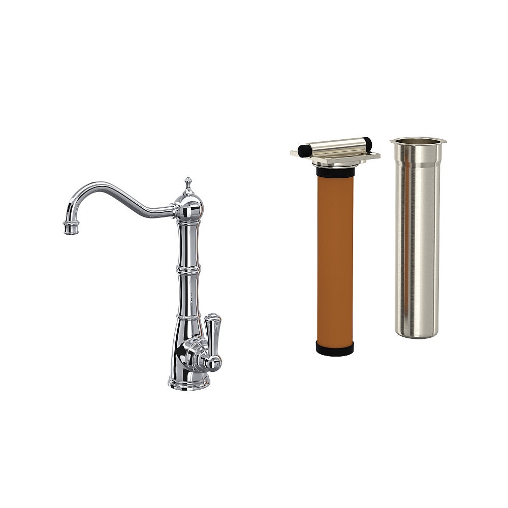 Perrin & Rowe U.KIT1621L-APC-2 Edwardian™ Filter Kitchen Faucet Kit - Polished Chrome