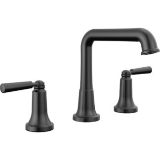 Delta 3536-BLMPU-DST Saylor Two Handle Widespread Bathroom Faucet - Black