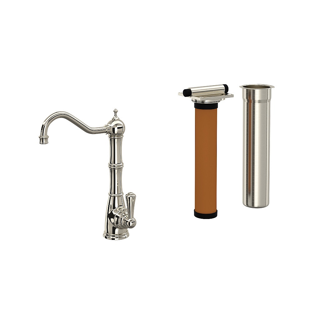 Perrin & Rowe U.KIT1621L-PN-2 Edwardian™ Filter Kitchen Faucet Kit - Polished Nickel