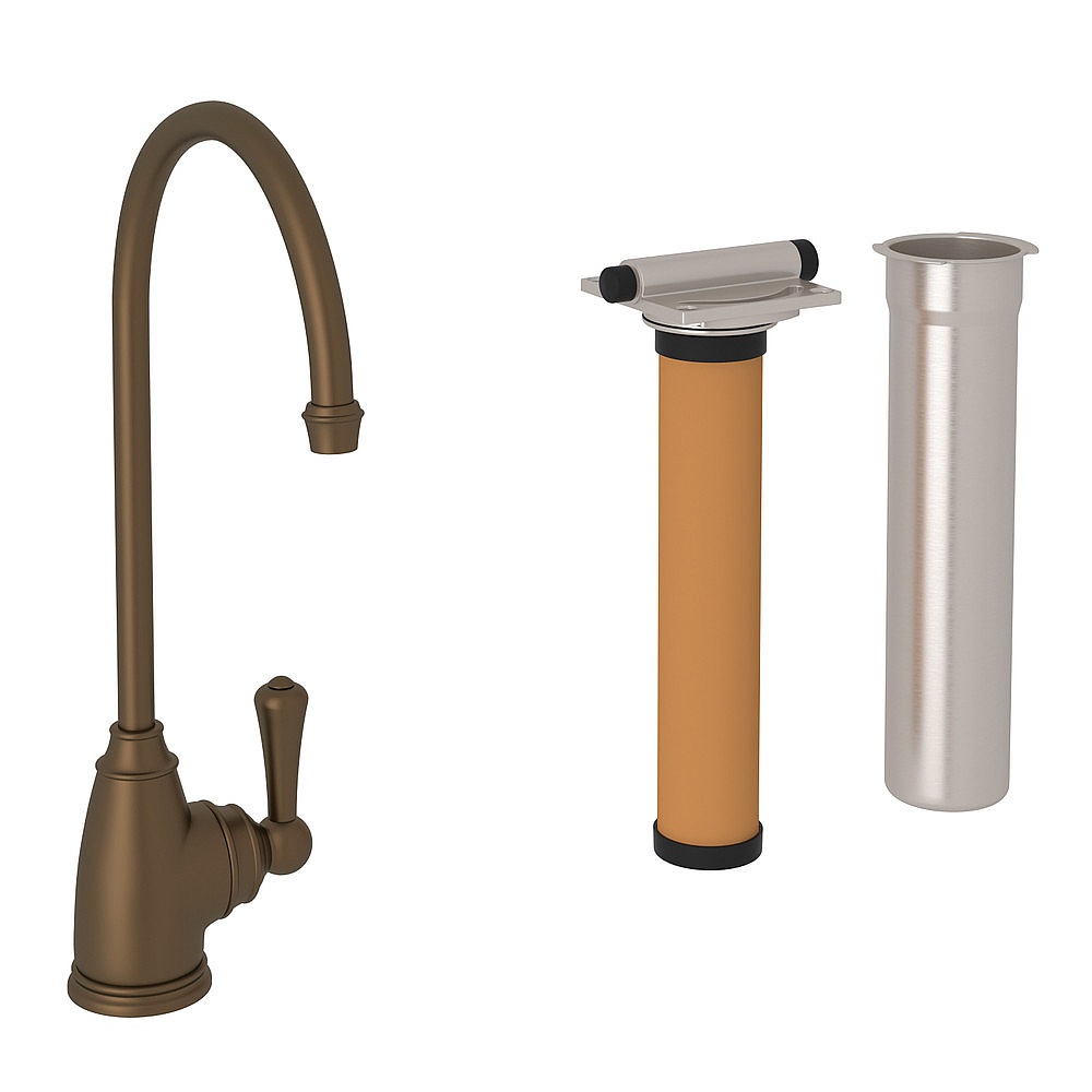 Perrin & Rowe U.KIT1625L-EB-2 Georgian Era™ Filter Kitchen Faucet Kit - English Bronze