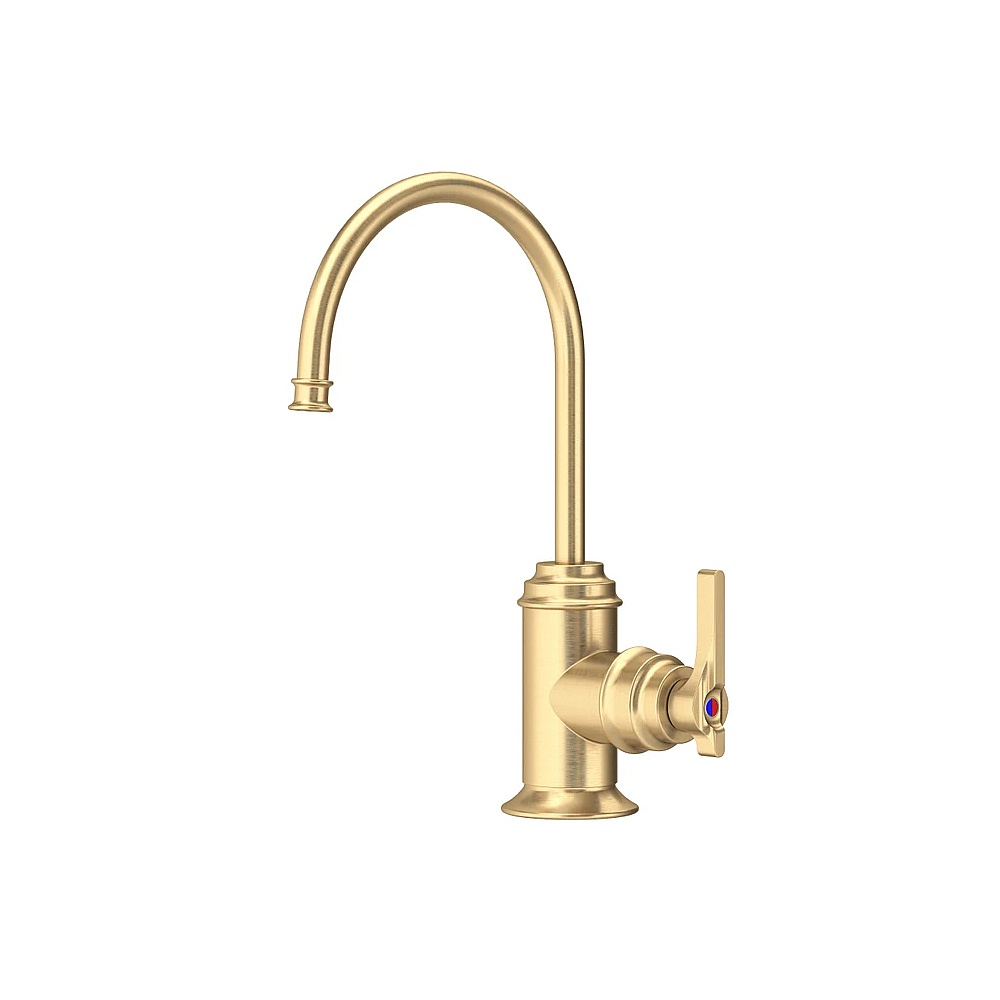 Perrin & Rowe U.KITSB72D1LMSEG Southbank™ Hot Water and Kitchen Filter Faucet Kit - Satin English Gold
