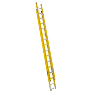 Featherlite 6228D 28ft Super Heavy-Duty Fiberglass Extension Ladder - Yellow