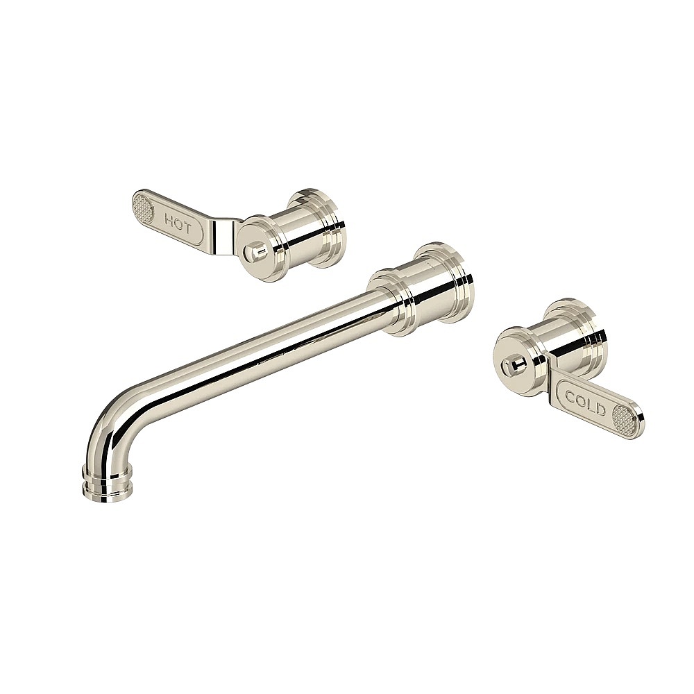 Perrin & Rowe U.TAR06W3HTPN Armstrong™ Wall Mount Tub Filler Trim - Polished Nickel