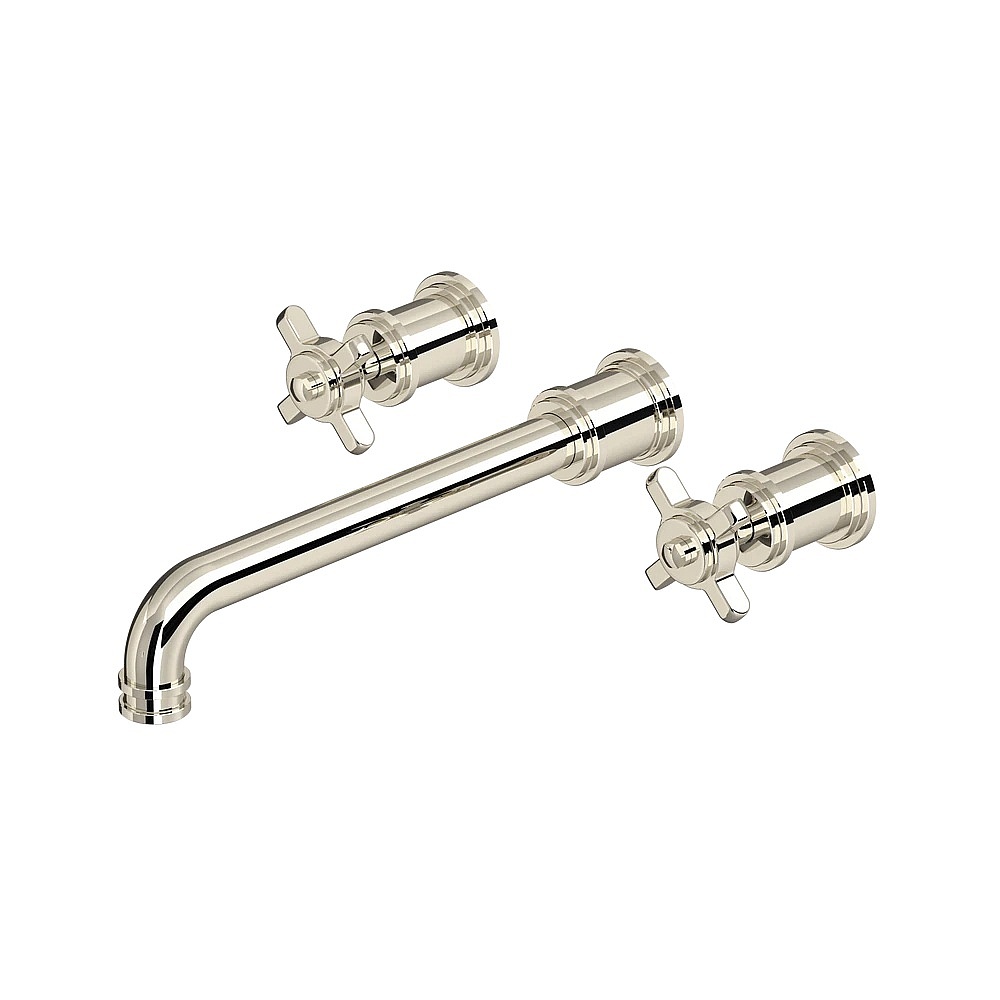 Perrin & Rowe U.TAR06W3XMPN Armstrong™ Wall Mount Tub Filler Trim - Polished Nickel