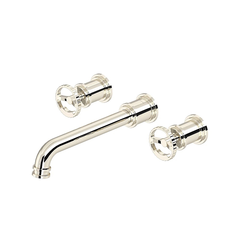 Perrin & Rowe U.TAR08W3IWPN Armstrong™ Wall Mount Lavatory Faucet Trim - Polished Nickel