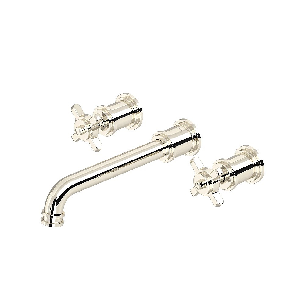 Perrin & Rowe U.TAR08W3XMPN Armstrong™ Wall Mount Lavatory Faucet Trim - Polished Nickel