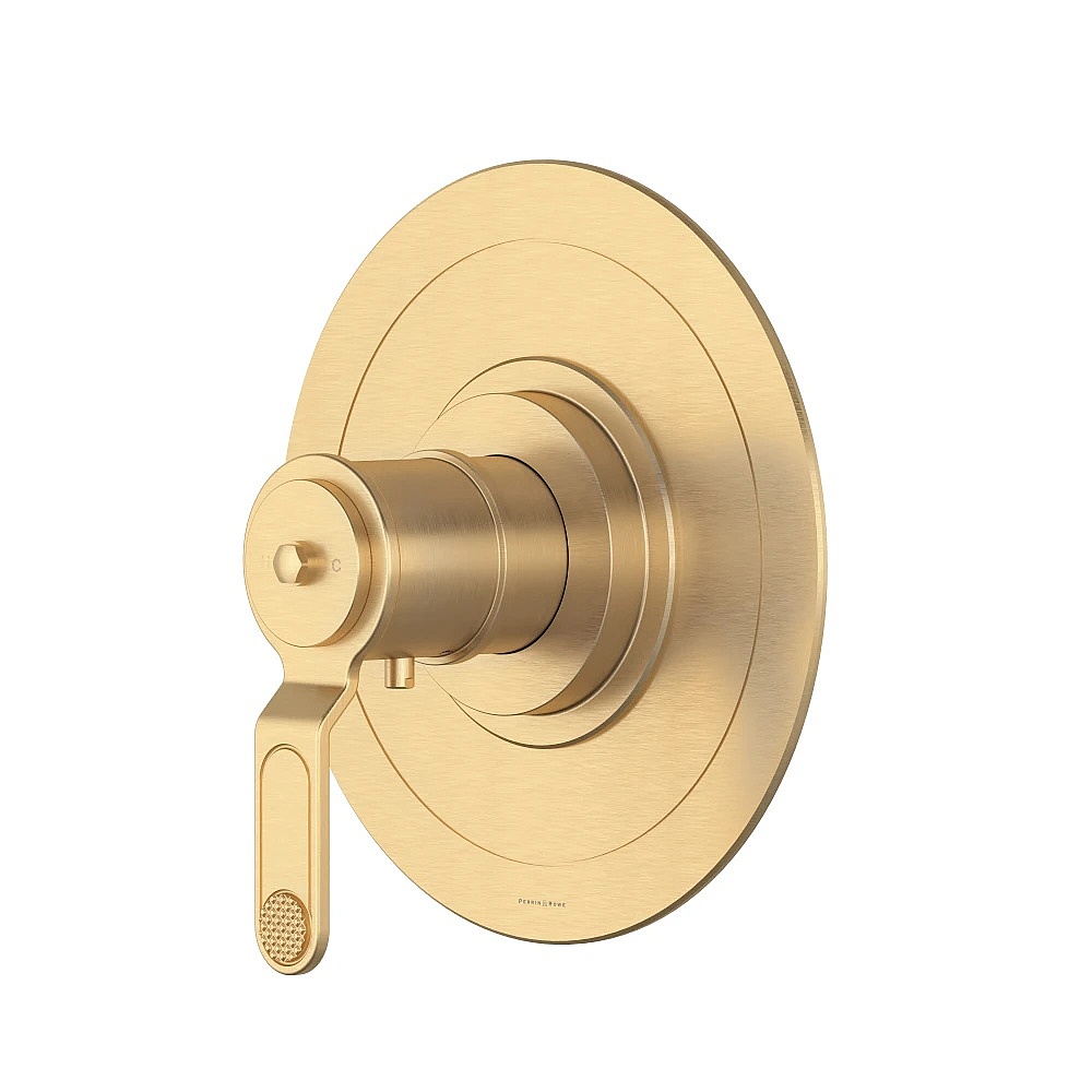Perrin & Rowe U.TAR13W1HTSEG Armstrong™ 3/4" Thermostatic Trim Without Volume Control - Satin English Gold
