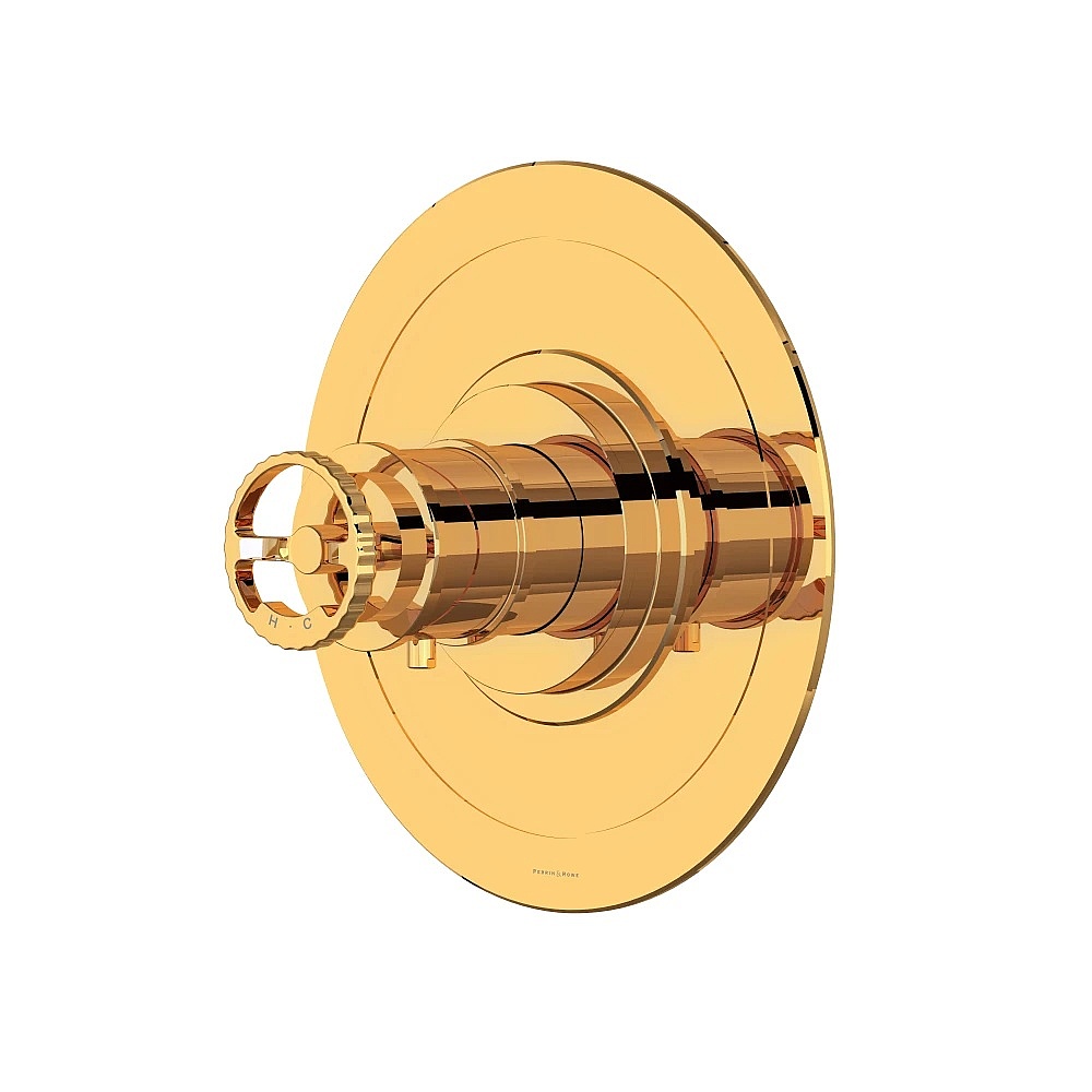 Perrin & Rowe U.TAR13W1IWEG Armstrong™ 3/4" Thermostatic Trim Without Volume Control - English Gold