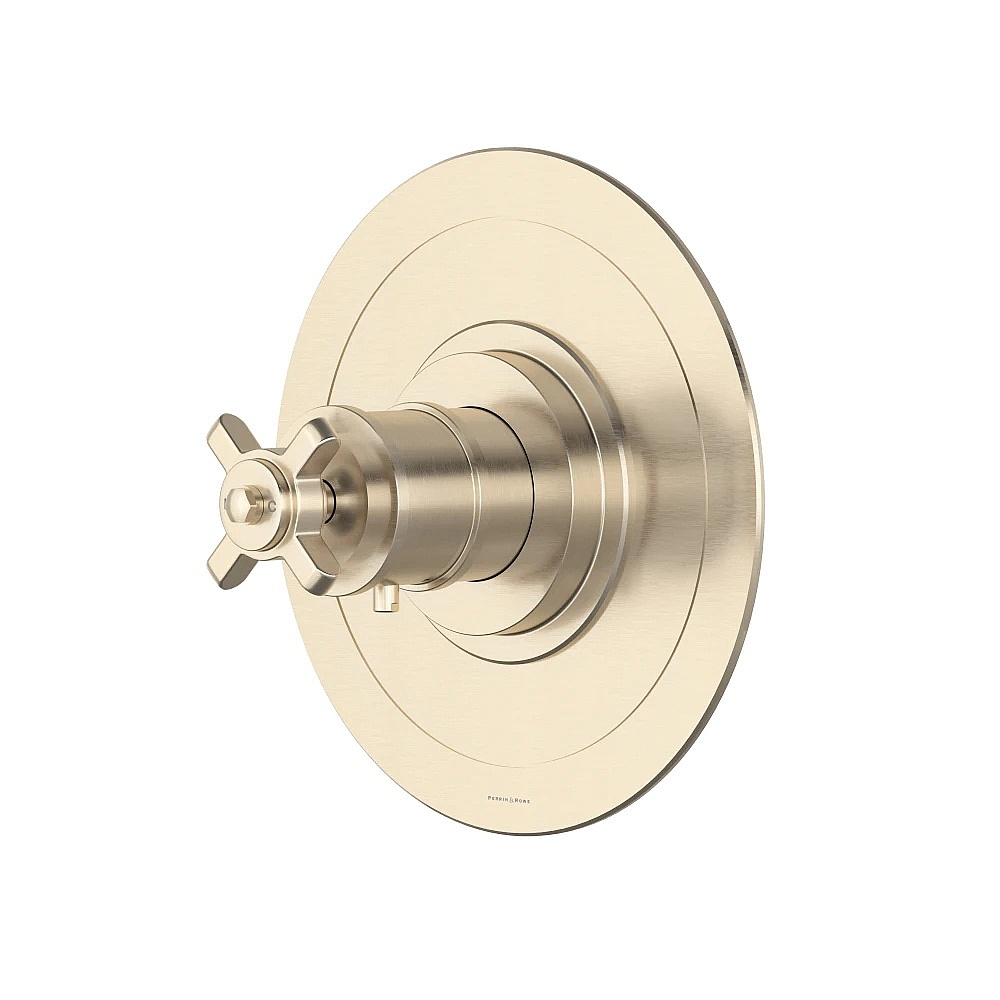 Perrin & Rowe U.TAR13W1XMSTN Armstrong™ 3/4" Thermostatic Trim Without Volume Control - Satin Nickel