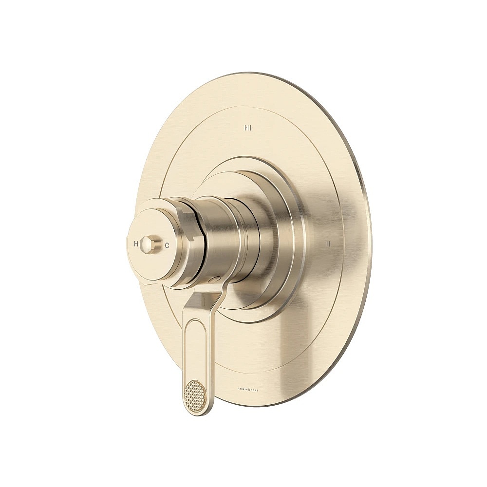 Perrin & Rowe U.TAR23W1DWSTN Armstrong™ 1/2" Therm & Pressure Balance Trim With 3 Functions - Satin Nickel
