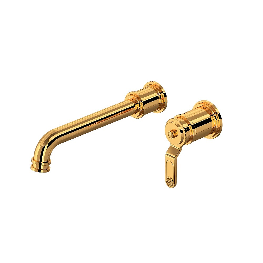 Perrin & Rowe U.TAR360HTEG Armstrong Wall Mount Lavatory Faucet Trim - English Gold