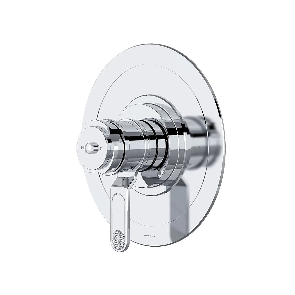 Perrin & Rowe U.TAR44W1DWAPC Armstrong™ 1/2" Therm & Pressure Balance Trim With 2 Functions - Polished Chrome