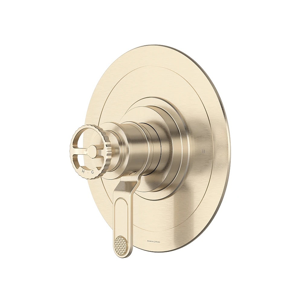 Perrin & Rowe U.TAR44W1IWSTN Armstrong™ 1/2" Therm & Pressure Balance Trim With 2 Functions - Satin Nickel