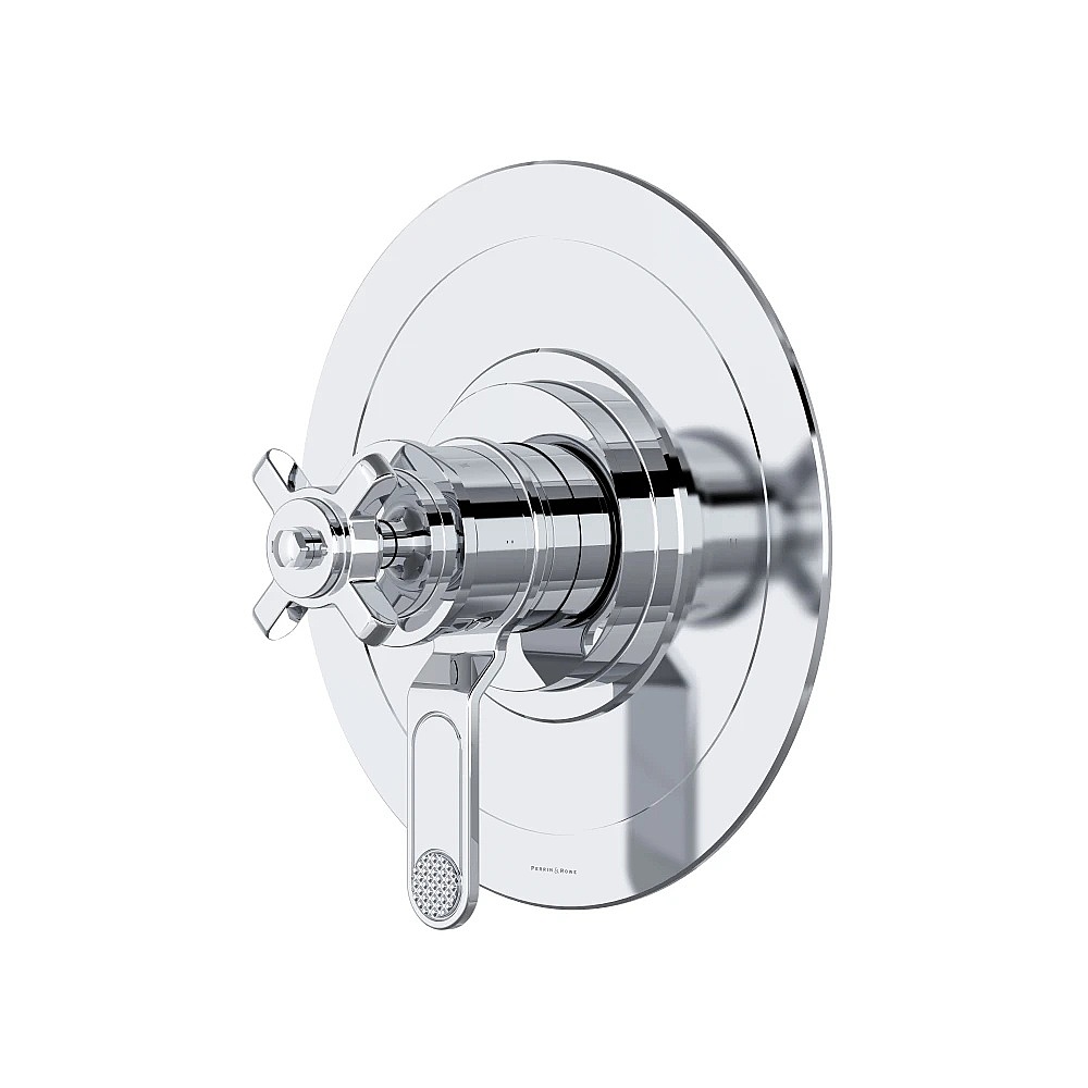 Perrin & Rowe U.TAR44W1XMAPC Armstrong™ 1/2" Therm & Pressure Balance Trim With 2 Functions - Polished Chrome