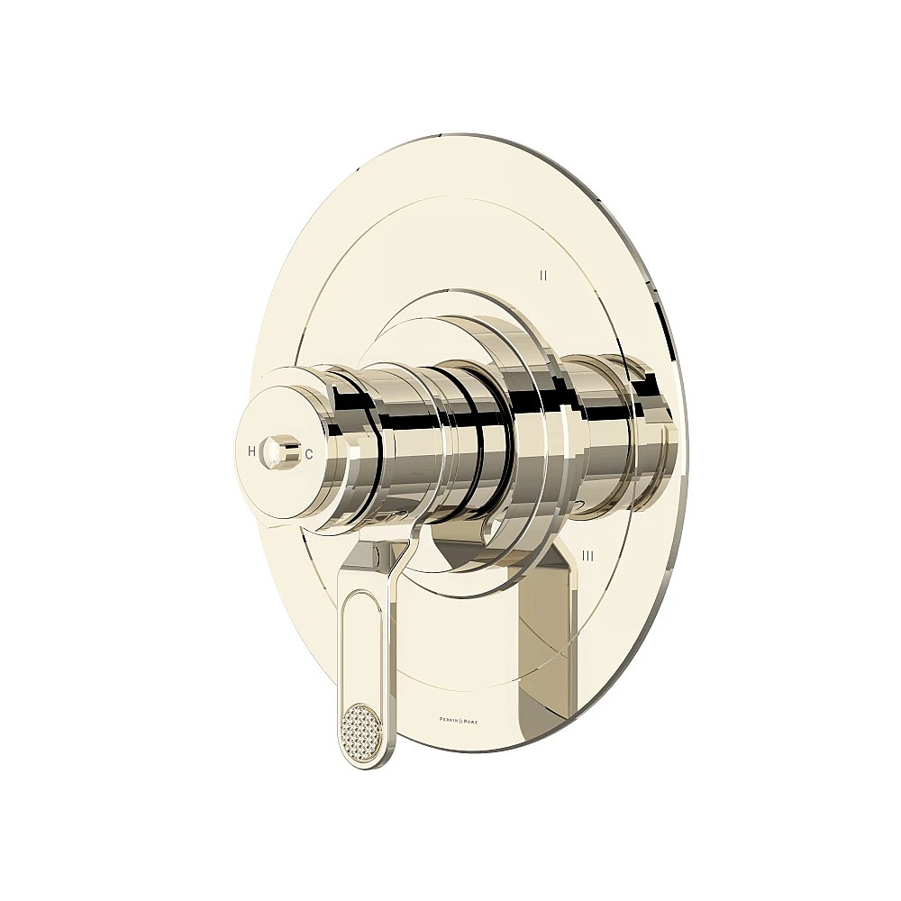 Perrin & Rowe U.TAR45W1DWPN Armstrong™ 1/2" Therm & Pressure Balance Trim With 5 Functions - Polished Nickel