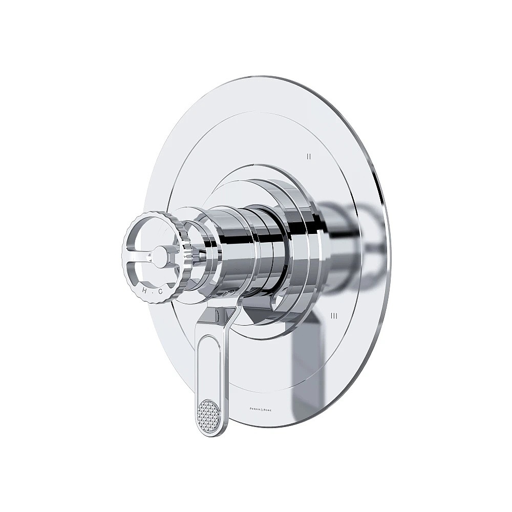 Perrin & Rowe U.TAR45W1IWAPC Armstrong™ 1/2" Therm & Pressure Balance Trim With 5 Functions - Polished Chrome