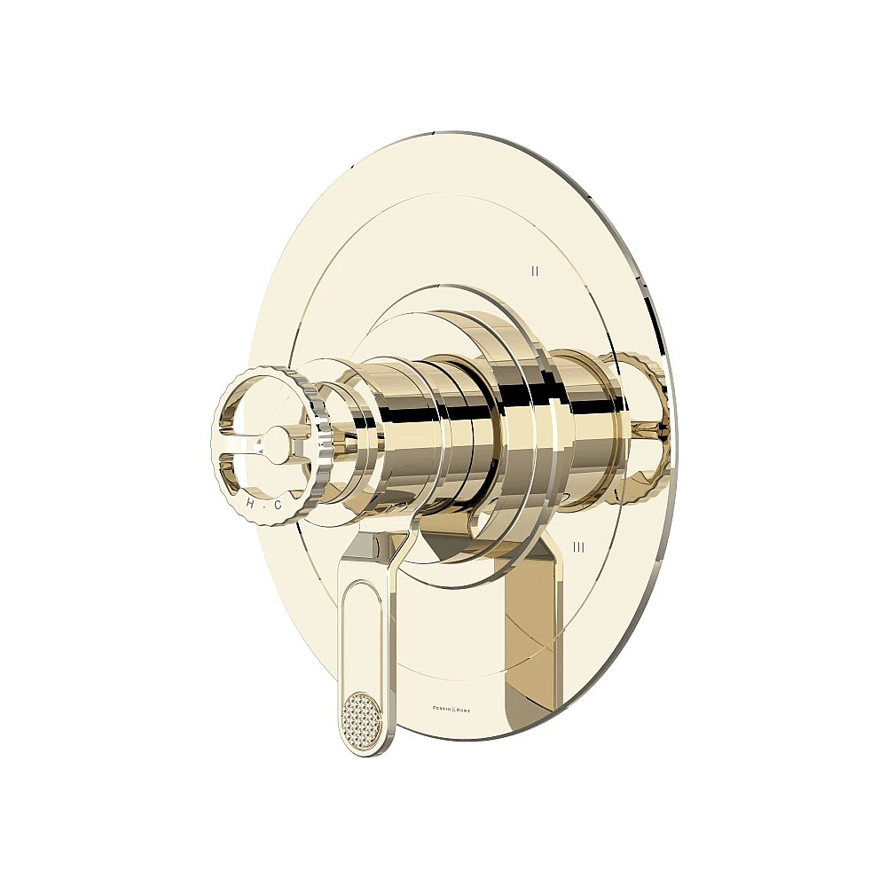 Perrin & Rowe U.TAR45W1IWPN Armstrong™ 1/2" Therm & Pressure Balance Trim With 5 Functions - Polished Nickel