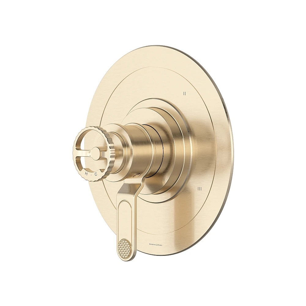 Perrin & Rowe U.TAR45W1IWSTN Armstrong™ 1/2" Therm & Pressure Balance Trim With 5 Functions - Satin Nickel
