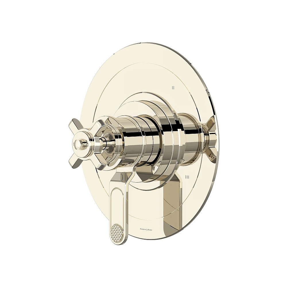 Perrin & Rowe U.TAR45W1XMPN Armstrong™ 1/2" Therm & Pressure Balance Trim With 5 Functions - Polished Nickel