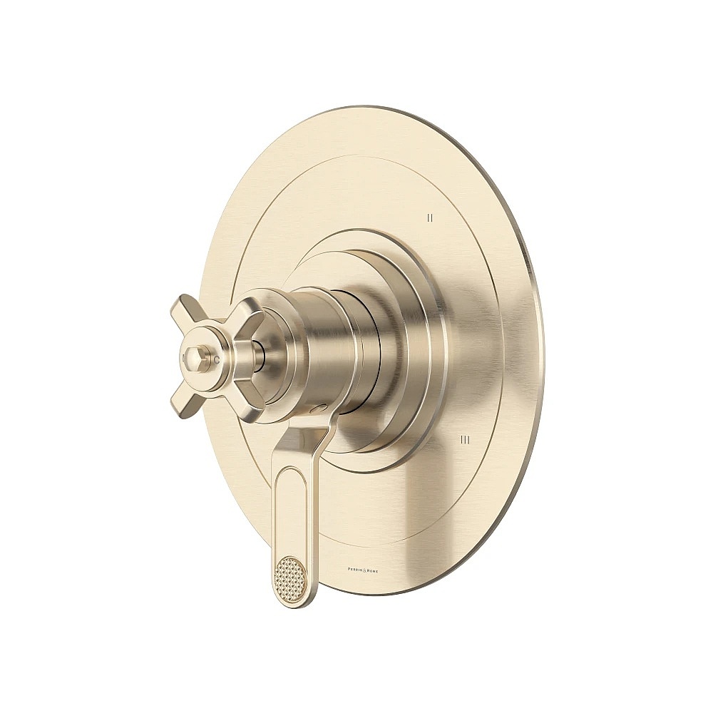 Perrin & Rowe U.TAR45W1XMSTN Armstrong™ 1/2" Therm & Pressure Balance Trim With 5 Functions - Satin Nickel
