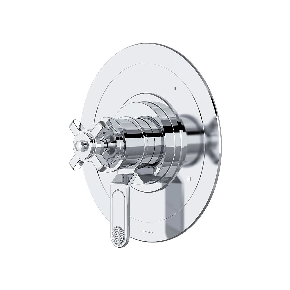 Perrin & Rowe U.TAR47W1XMAPC Armstrong™ 1/2" Therm & Pressure Balance Trim With 3 Functions - Polished Chrome