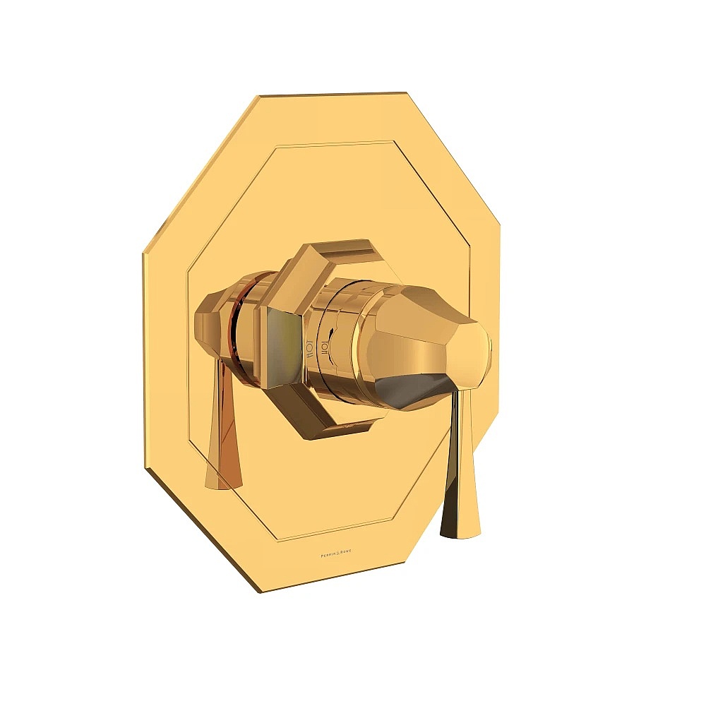 Perrin & Rowe U.TDC51W1LS-EG Deco™ 1/2" Pressure Balance Trim - English Gold