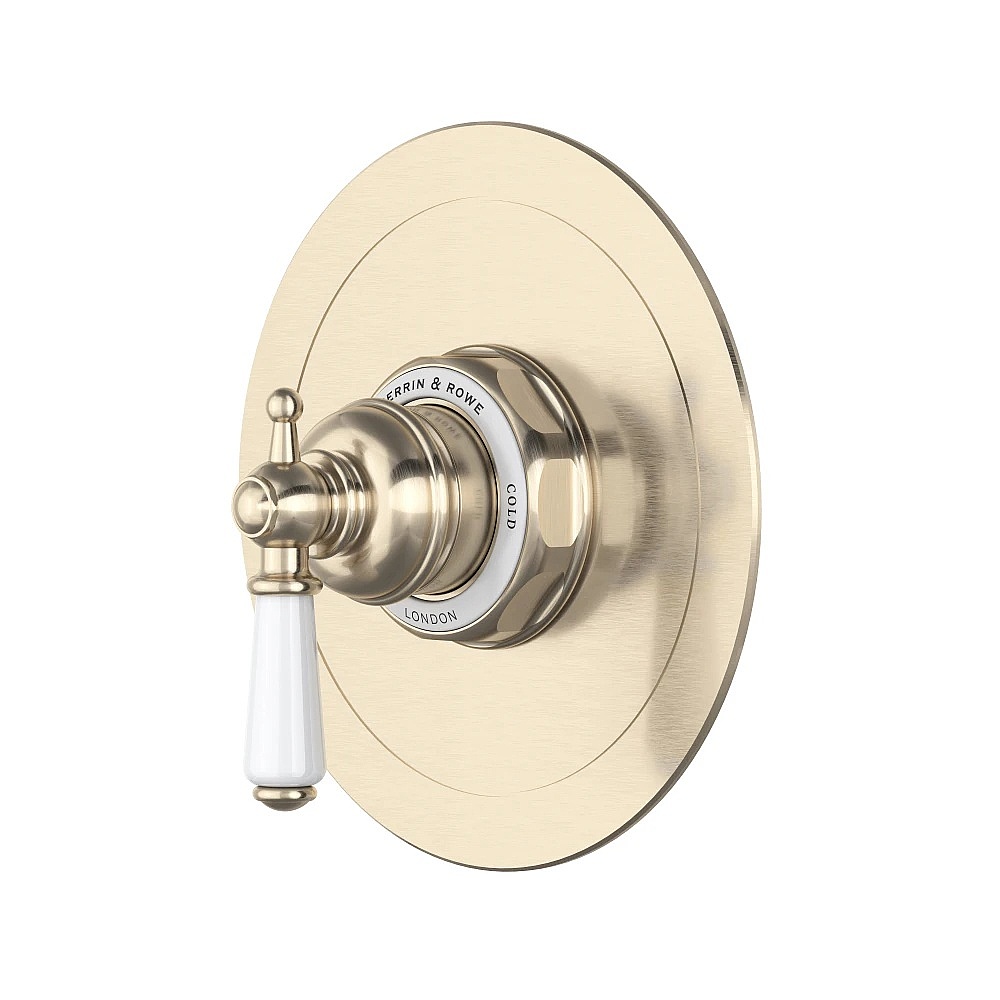 Perrin & Rowe U.TEW51W1L-STN Edwardian™ 1/2" Pressure Balance Trim - Satin Nickel