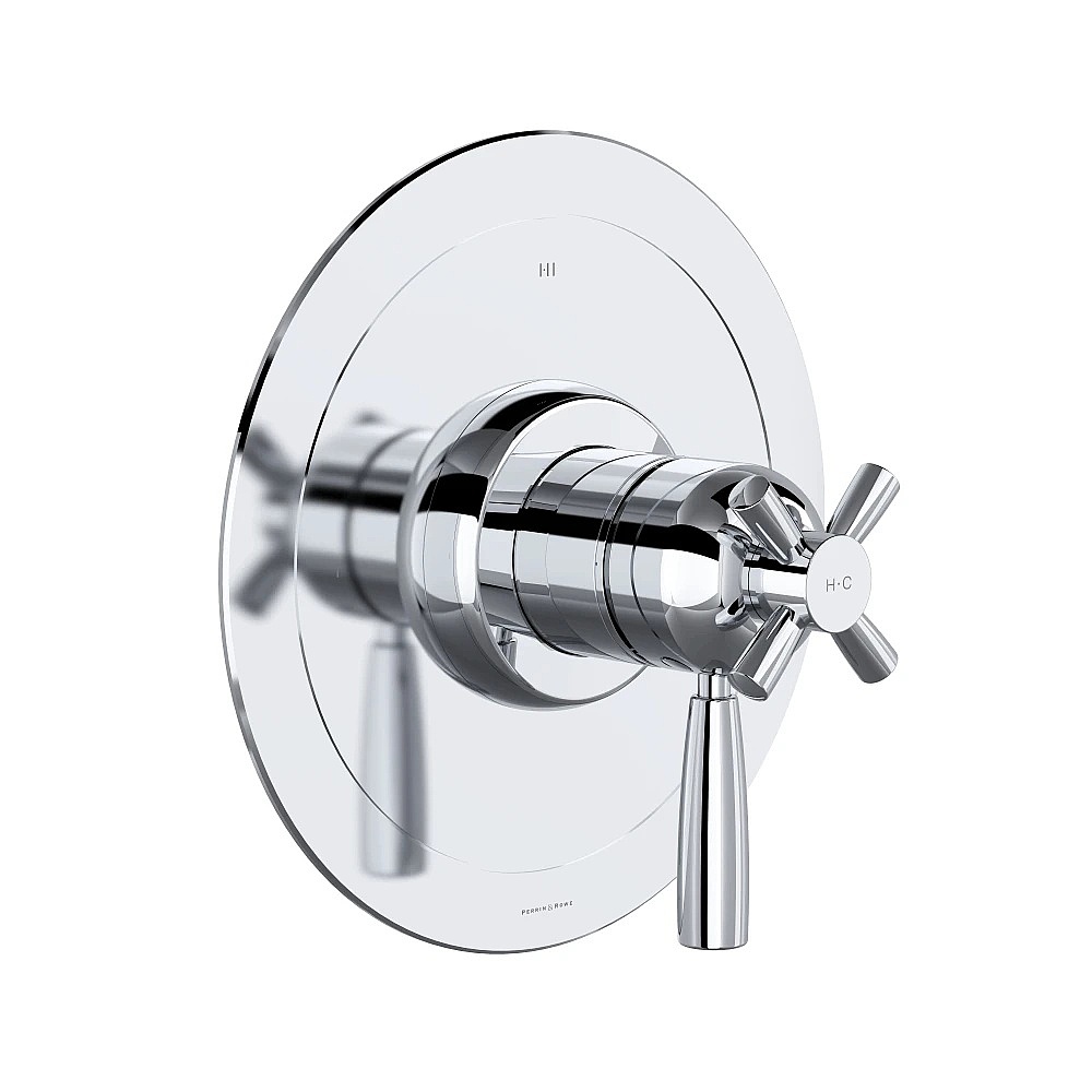 Perrin & Rowe U.THB23W1LS-APC Holborn™ 1/2" Therm & Pressure Balance Trim With 3 Functions - Polished Chrome