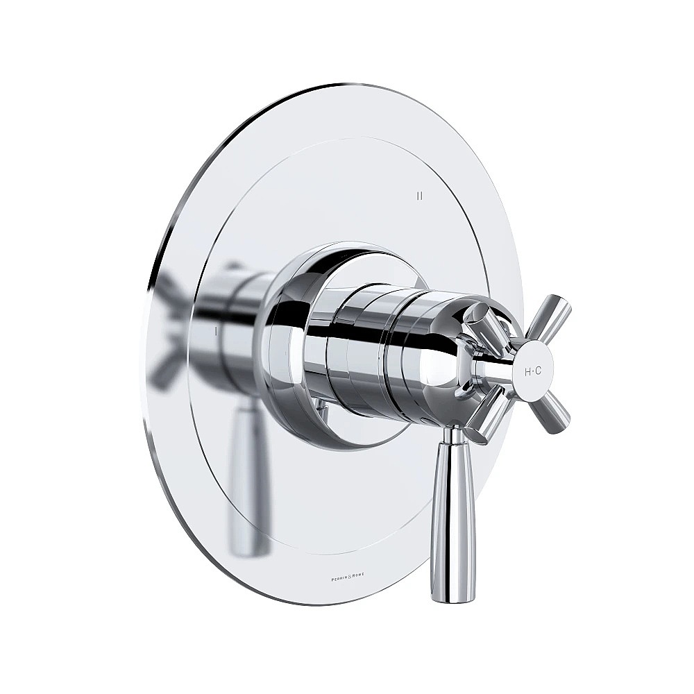 Perrin & Rowe U.THB45W1LS-APC Holborn™ 1/2" Therm & Pressure Balance Trim With 5 Functions - Polished Chrome